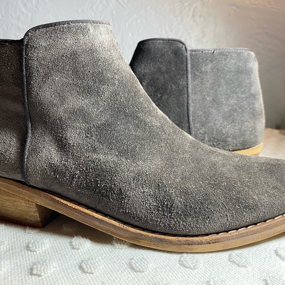 Sam Edelman Grey Mercer Suede Booties - Picture 13 of 16